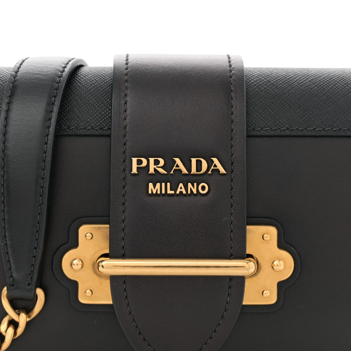 City Calf Saffiano Cahier Bag Black