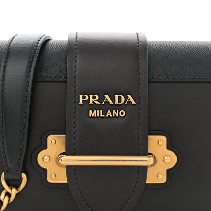Prada City Calf Saffiano Cahier Bag Black 8 of 12
