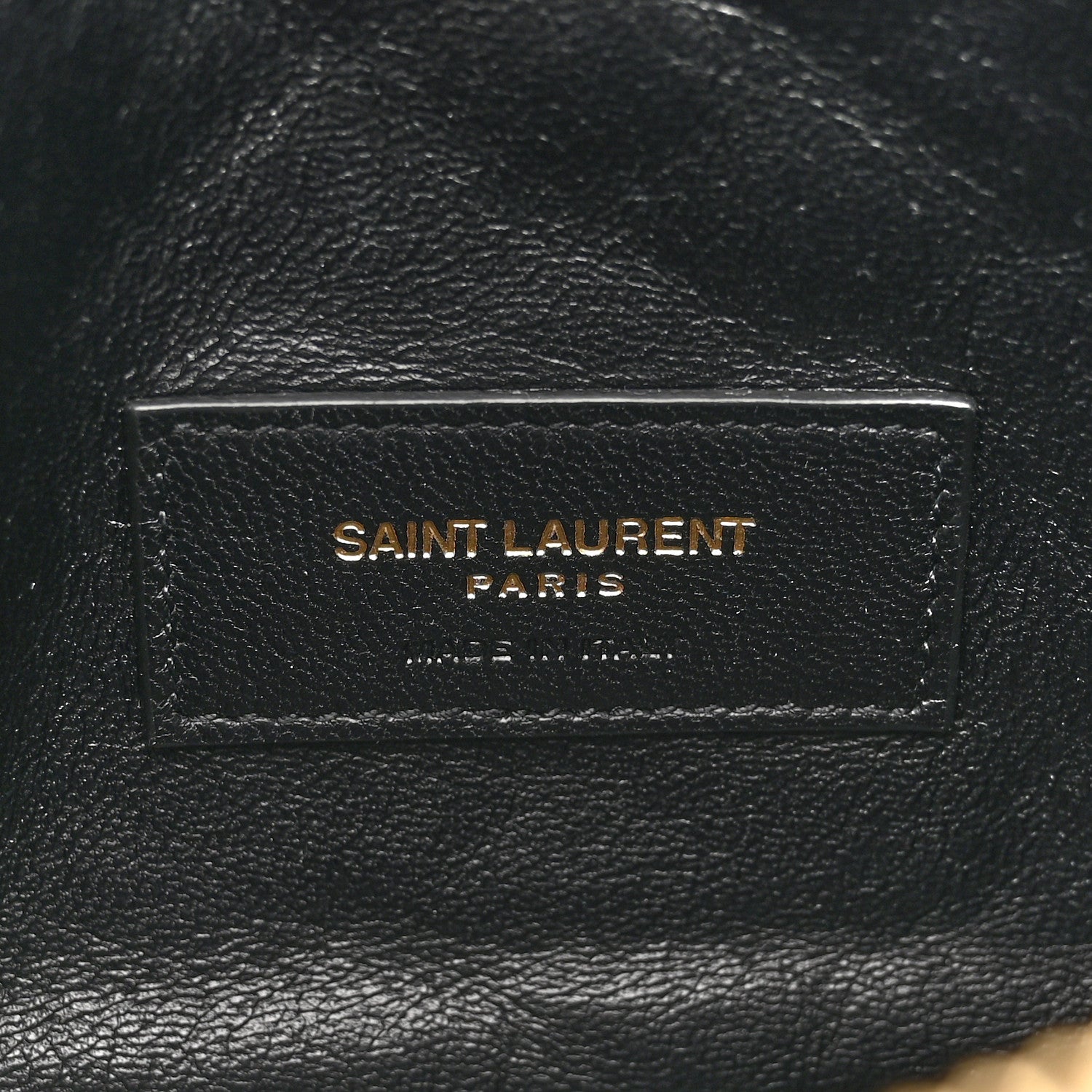 Saint Laurent Lambskin Quilted Gaby Zipped Pouch Crema Soft 6 of 10