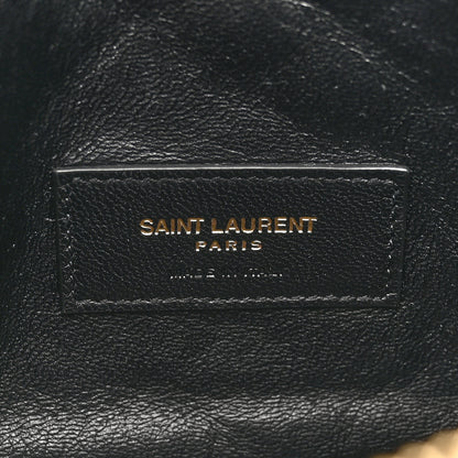 Saint Laurent Lambskin Quilted Gaby Zipped Pouch Crema Soft 6 of 10