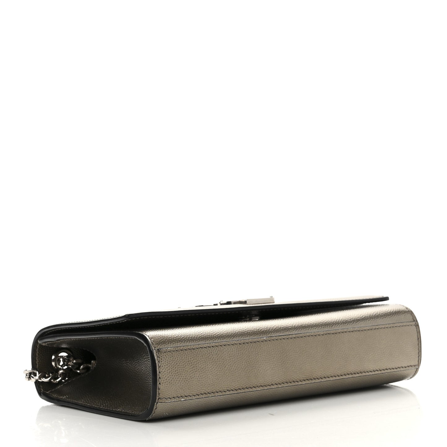 Grain De Poudre Small Monogram Kate Satchel Gold