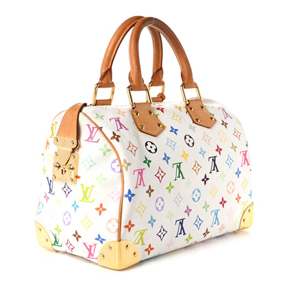 Louis Vuitton Monogram Multicolor Speedy 30 White 3 of 9