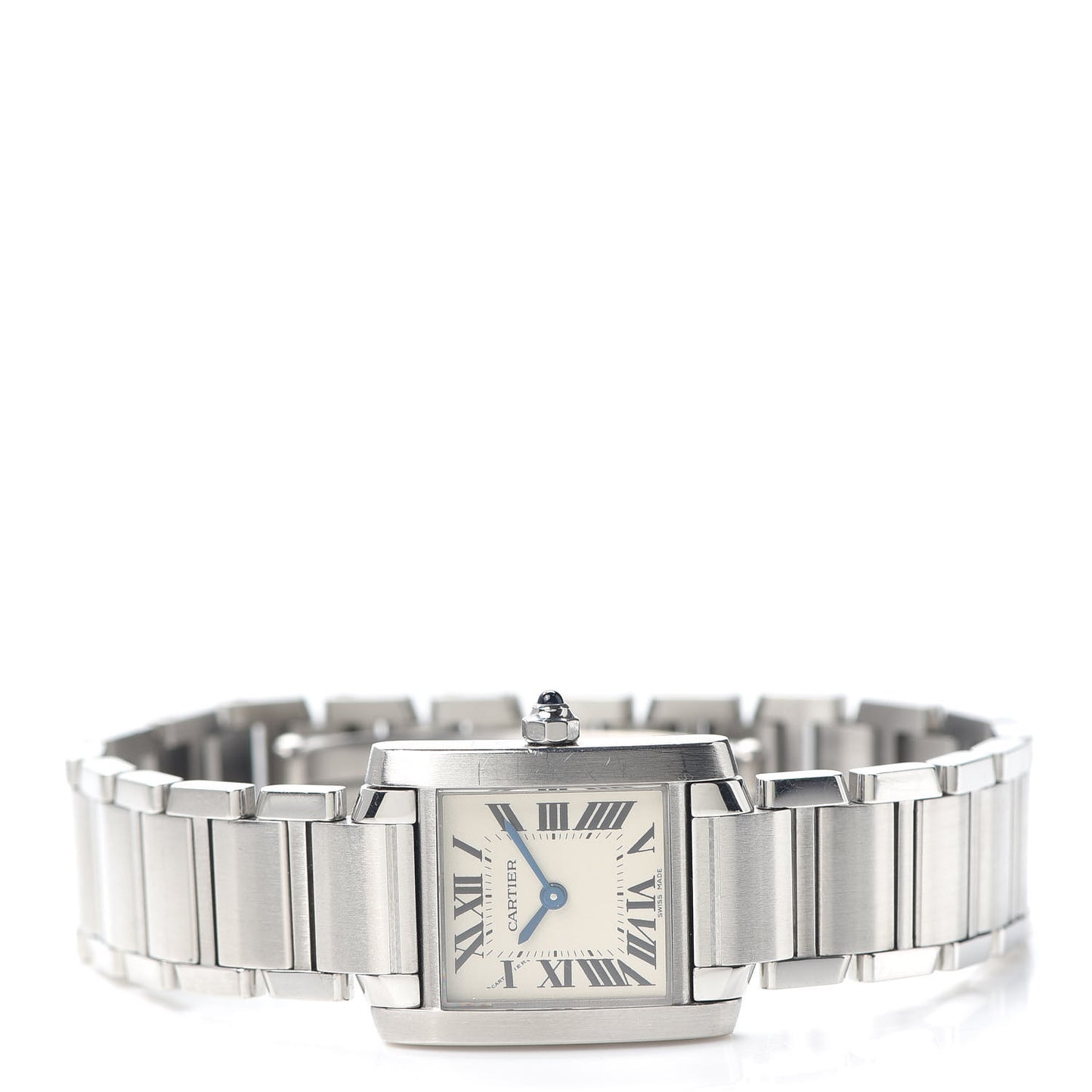 Stainless Steel 20mm Tank Francaise Quartz Watch