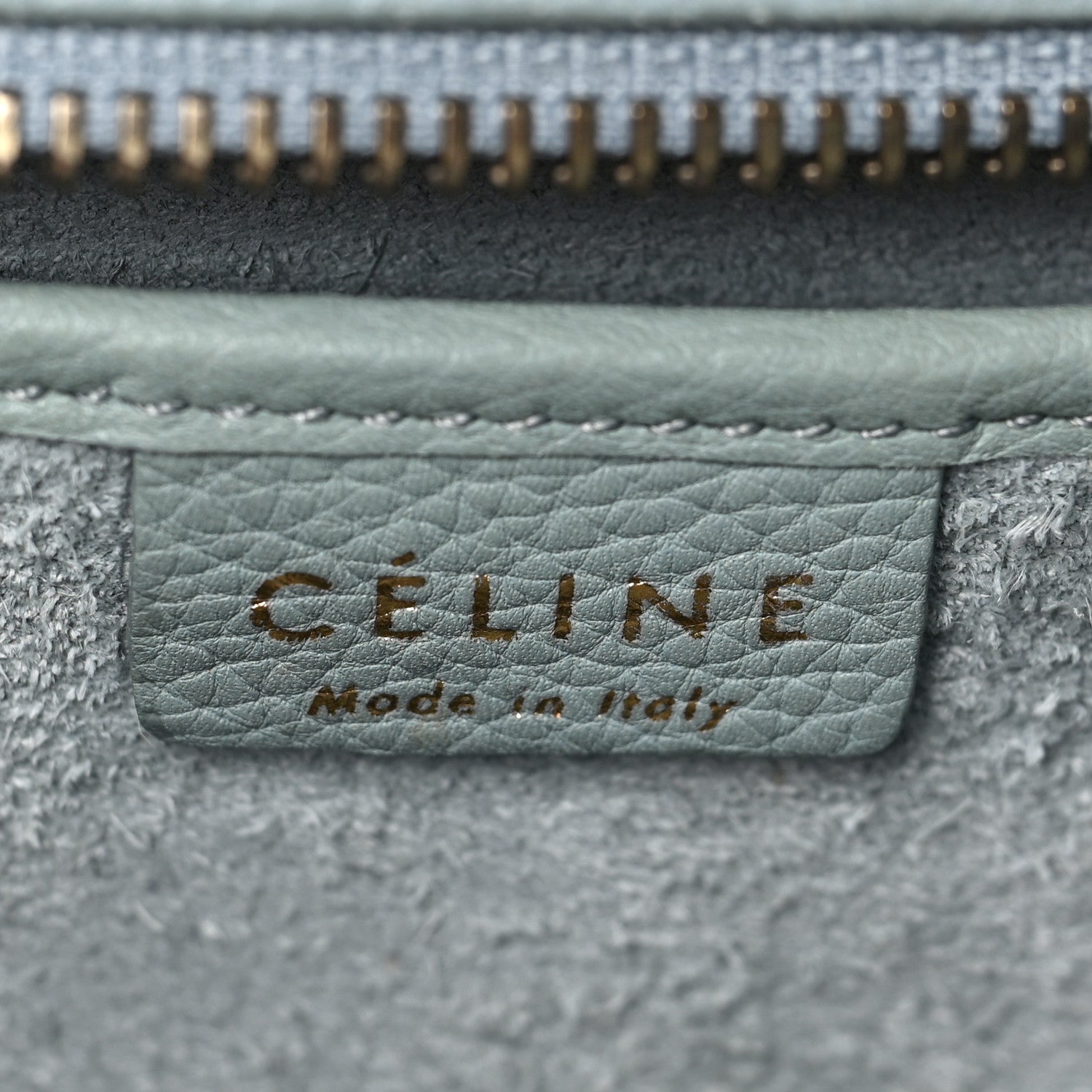 Celine Drummed Calfskin Nano Luggage Cloud 6 of 8