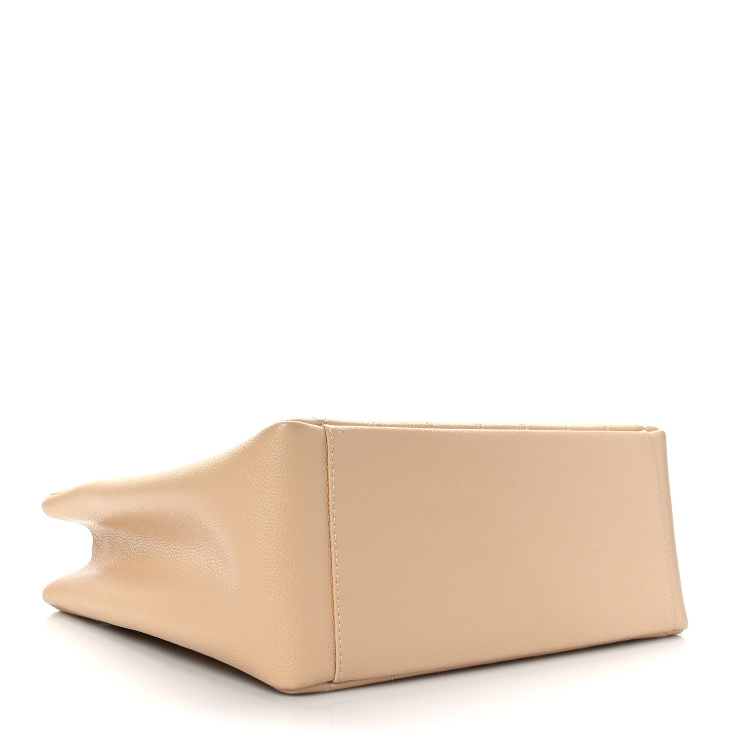Caviar Quilted Grand Shopping Tote GST Beige Clair