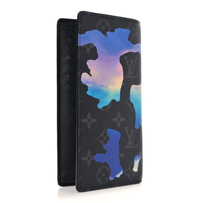Louis Vuitton Monogram Eclipse Sunrise Brazza Wallet 3 of 6