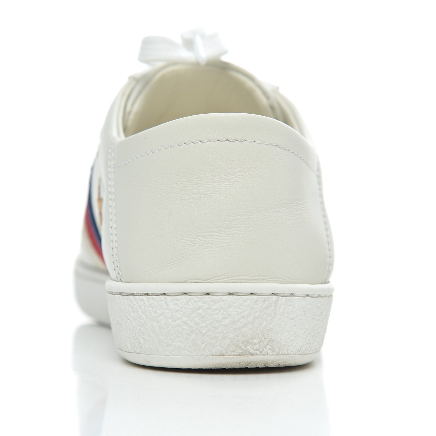Gucci Calfskin Bee Star Embroidered Sylvie Web Ace Sneakers 35 White 19 of 20