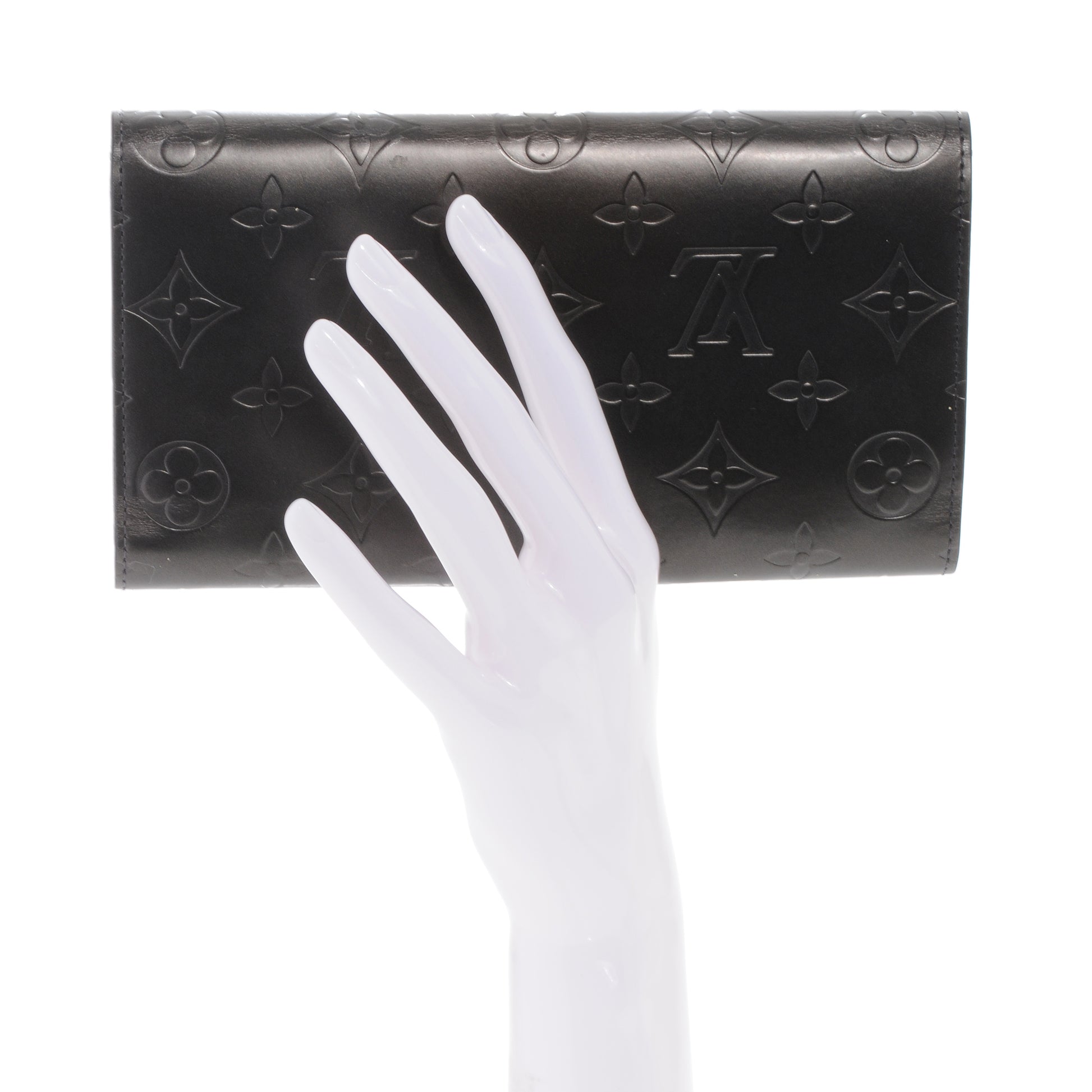 Louis Vuitton Mat Monogram Porte Tresor International Black 2 of 6