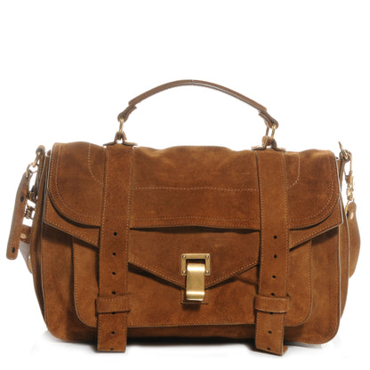 Proenza Schouler Suede PS1 Medium Satchel Tobacco 1 of 12