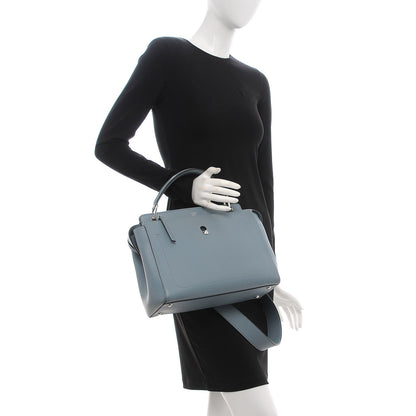 Fendi Vitello Baltico Dolce DotCom Satchel Riviera Blue Notte 3 of 10