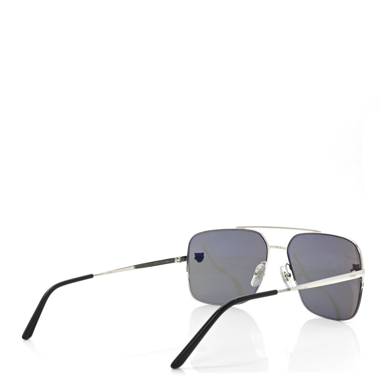 Cartier Panthere De Cartier Aviator Sunglasses CT0244S Silver 4 of 7