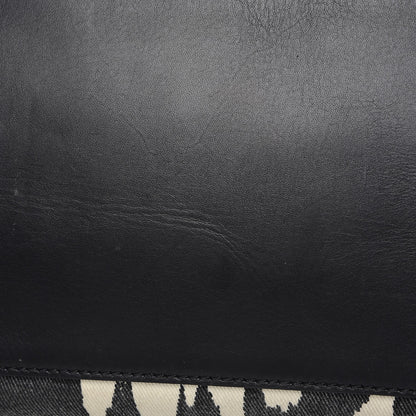Celine Canvas Smooth Calfskin Leopard Print Mini Luggage Black 10 of 14