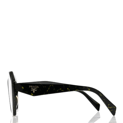 Prada Acetate Polarized Symbole Sunglasses SPR 16W-F Black Marble 3 of 6