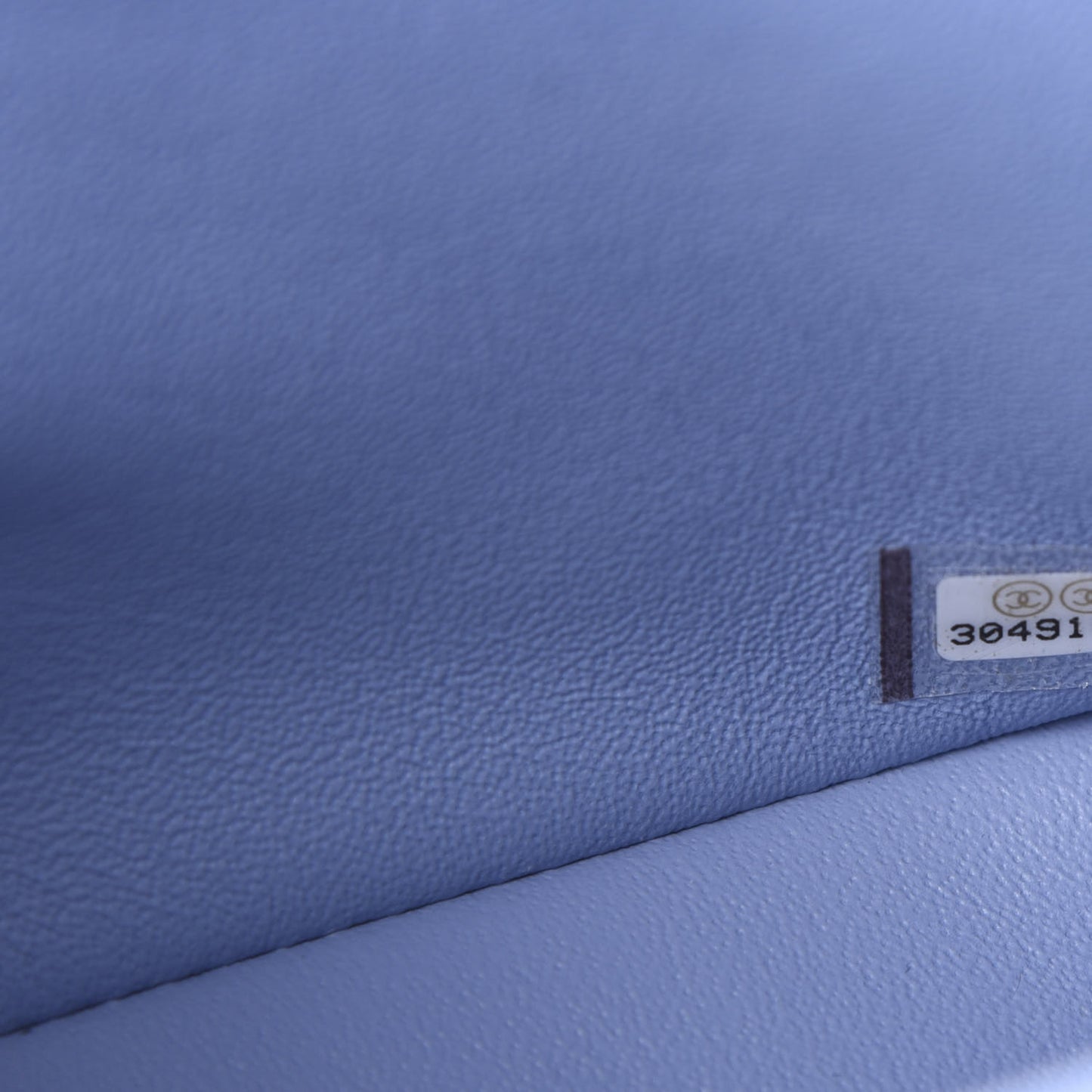Lambskin Quilted Mini Rectangular Flap Light Blue