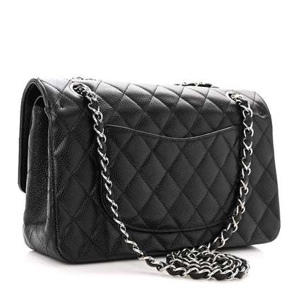 Chanel Caviar Quilted Medium Double Flap Black 3 of 13