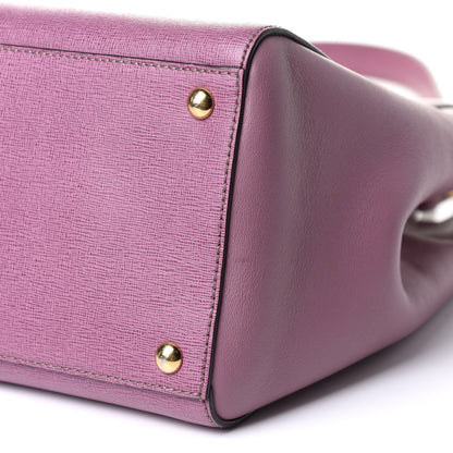 Fendi Vitello Elite Flamingo Regular 2Jours Tote Lilla Glicine 10 of 10