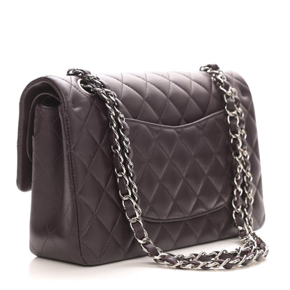 Chanel Lambskin Quilted Medium Double Flap Purple 3 of 10