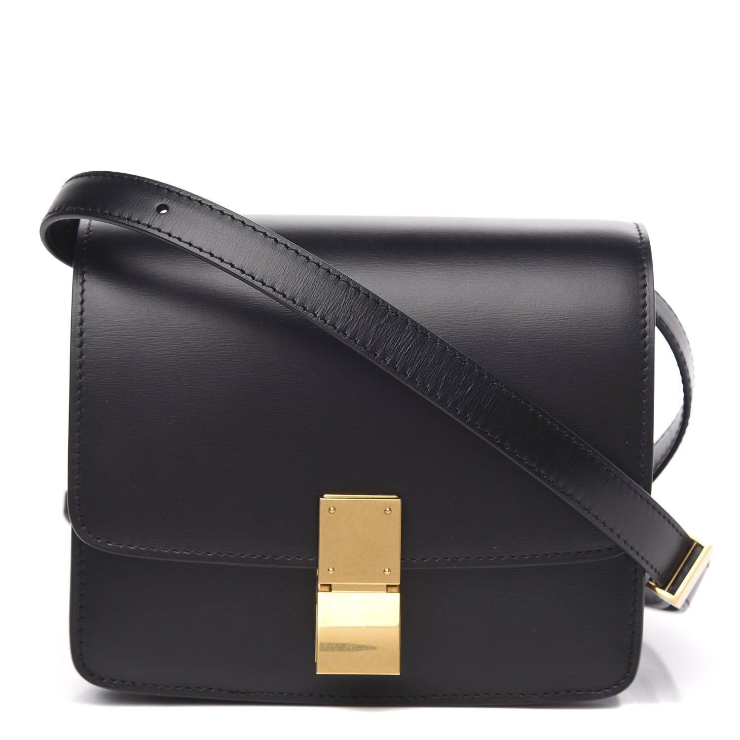 Celine Box Calfskin Small Classic Box Flap Bag Black 1 of 8