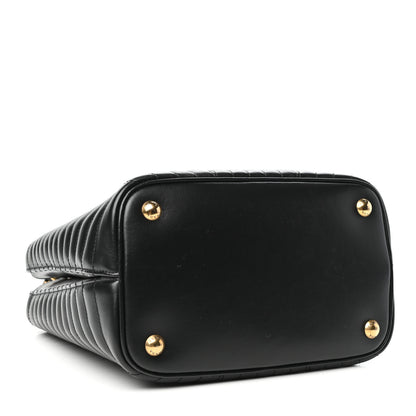 Prada Soft Calfskin Impunture Diagramme Medium Panier Black 4 of 8