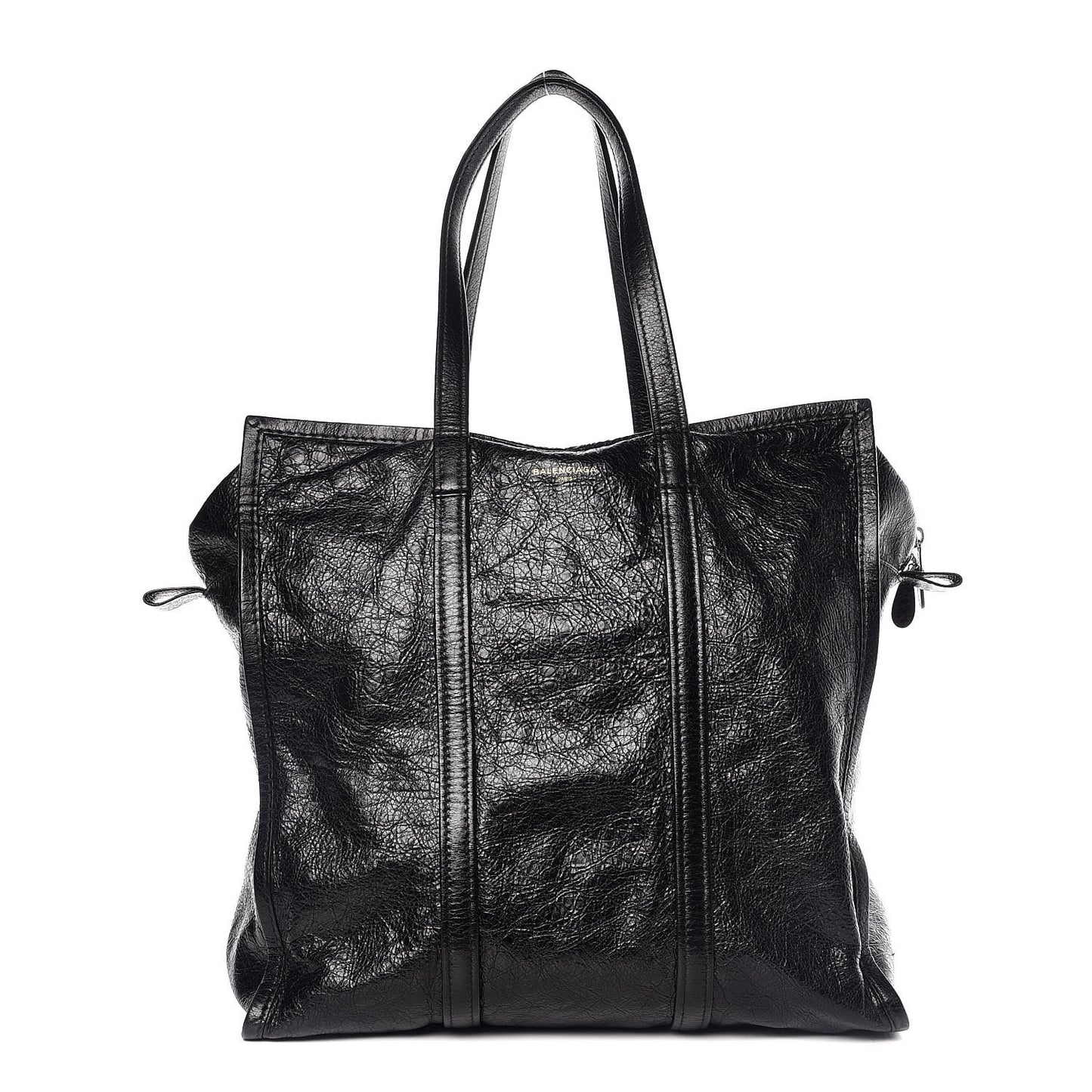 Agneau Medium Bazar Shopper Tote Black
