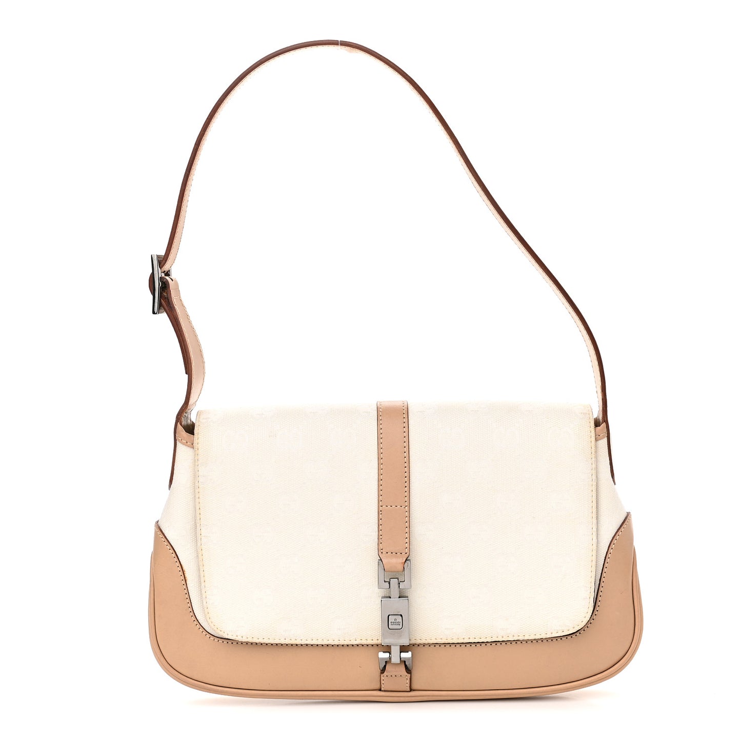 Monogram Small Jackie O Hobo White Brown