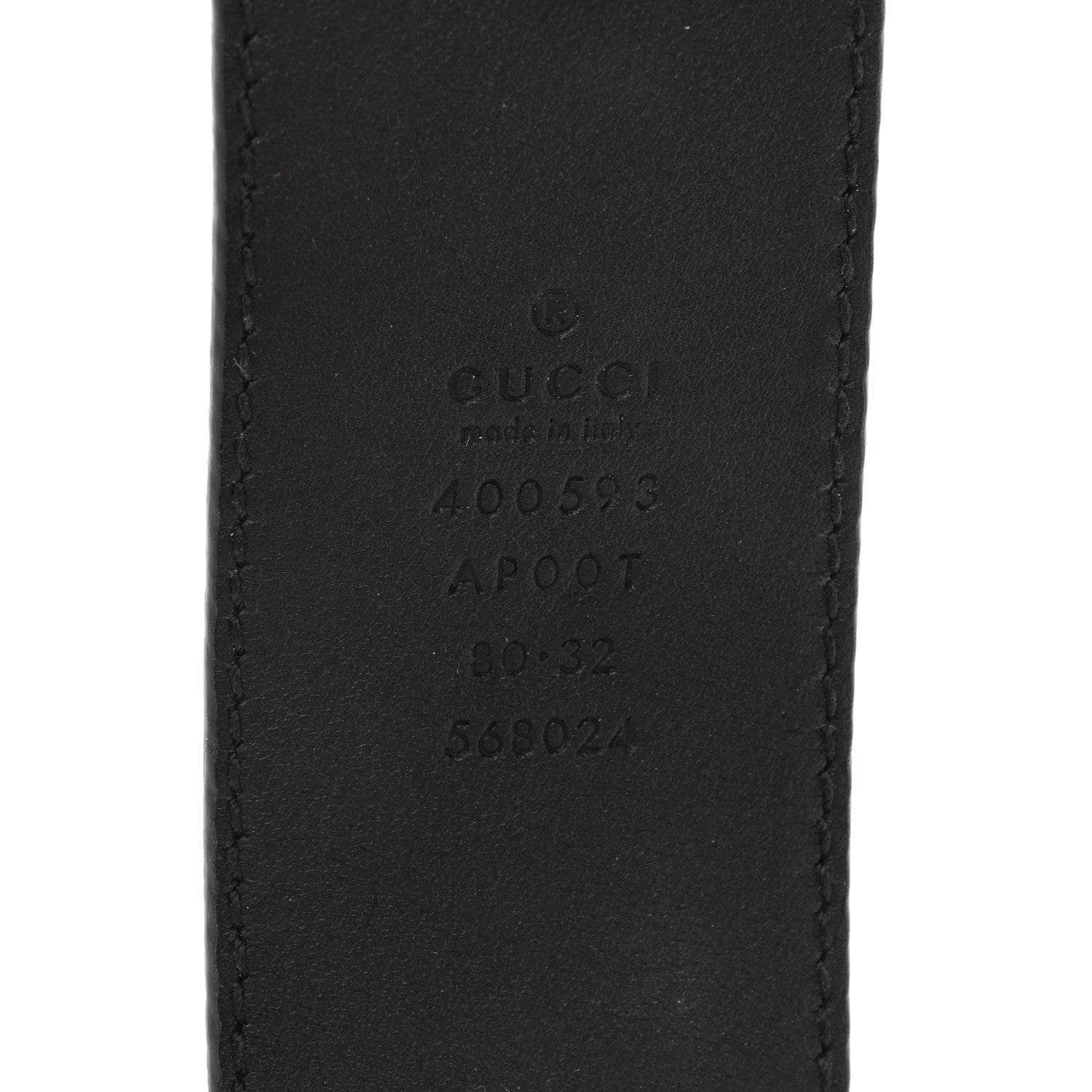Gucci Calfskin Double G 40mm Belt 80 32 Black 5 of 7