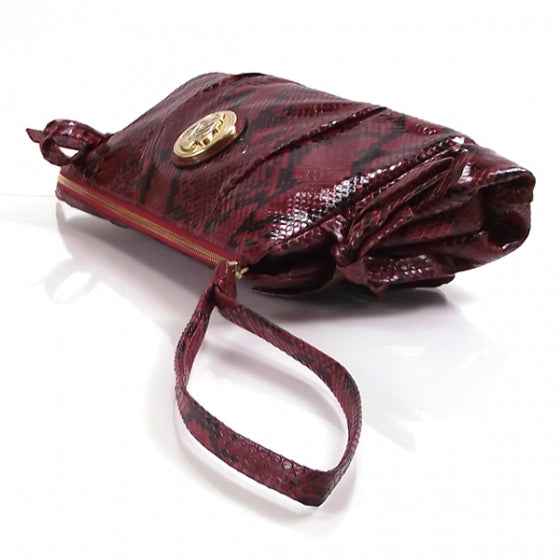 Gucci Python Hysteria Clutch Red 6 of 10