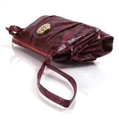 Gucci Python Hysteria Clutch Red 6 of 10