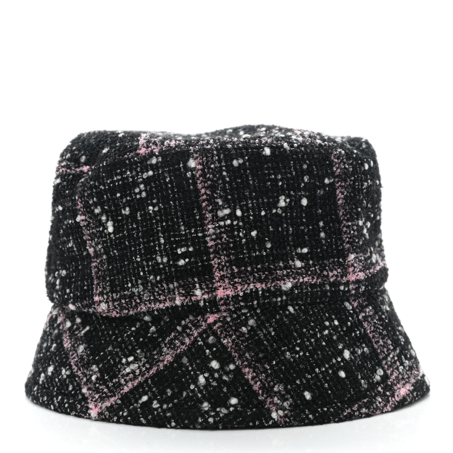 Chanel Tweed Bucket Hat M Black Pink 5 of 8
