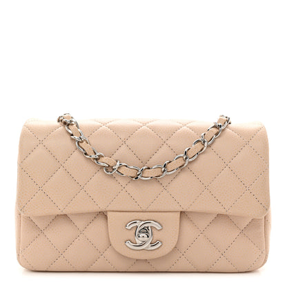 Chanel Caviar Quilted Mini Rectangular Flap  Light Beige 1 of 13
