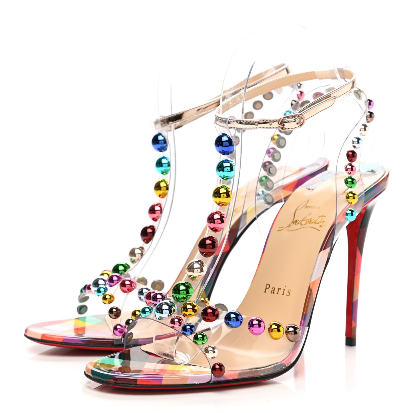 Patent PVC Faridaravie 100 Sandals 39 Multicolor