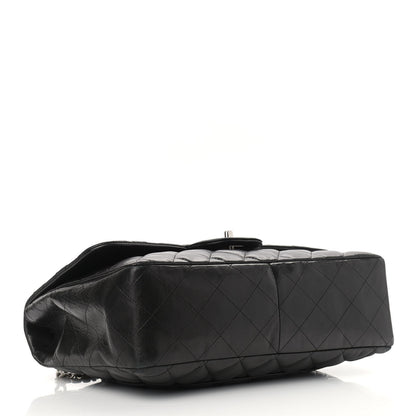 Chanel Lambskin Quilted Jumbo Flap Bijoux Chain Black 4 of 12