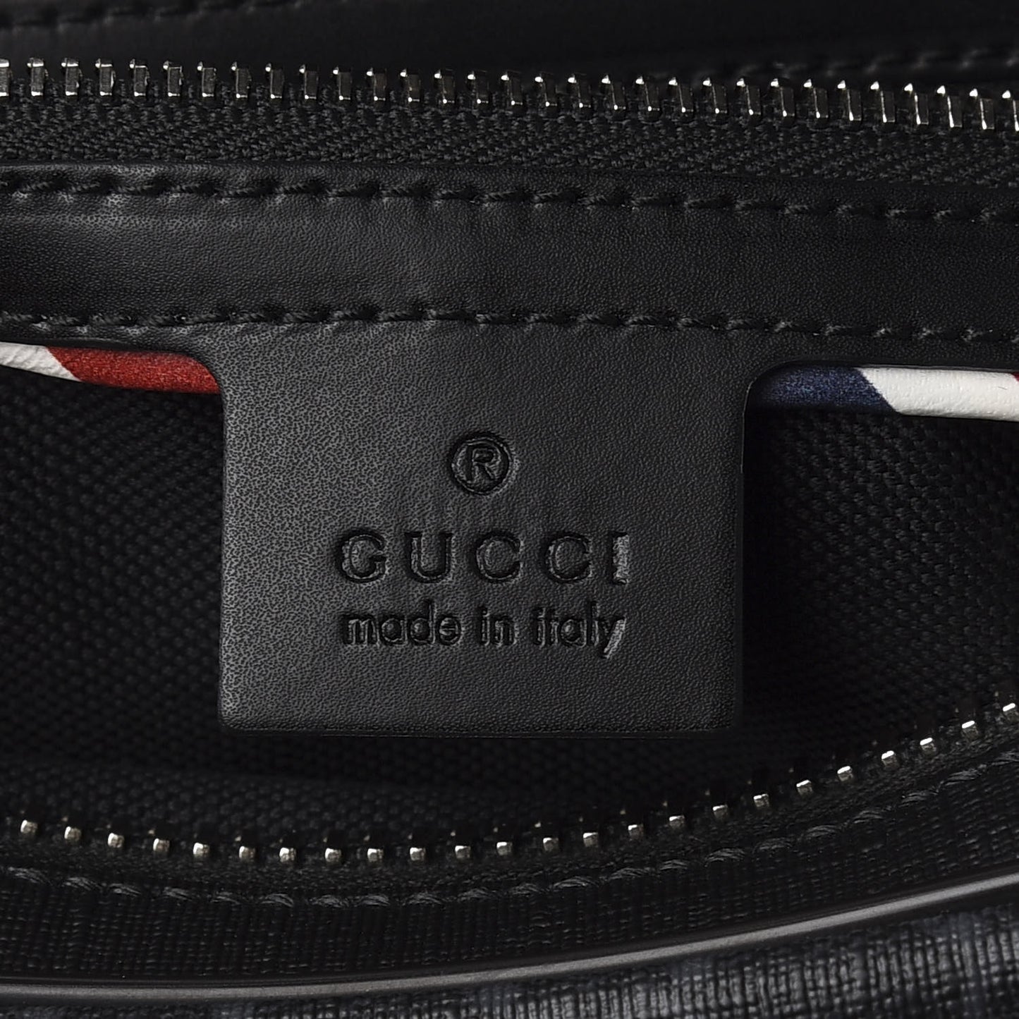 GG Supreme Monogram Night Courrier Belt Bag Black Multicolor