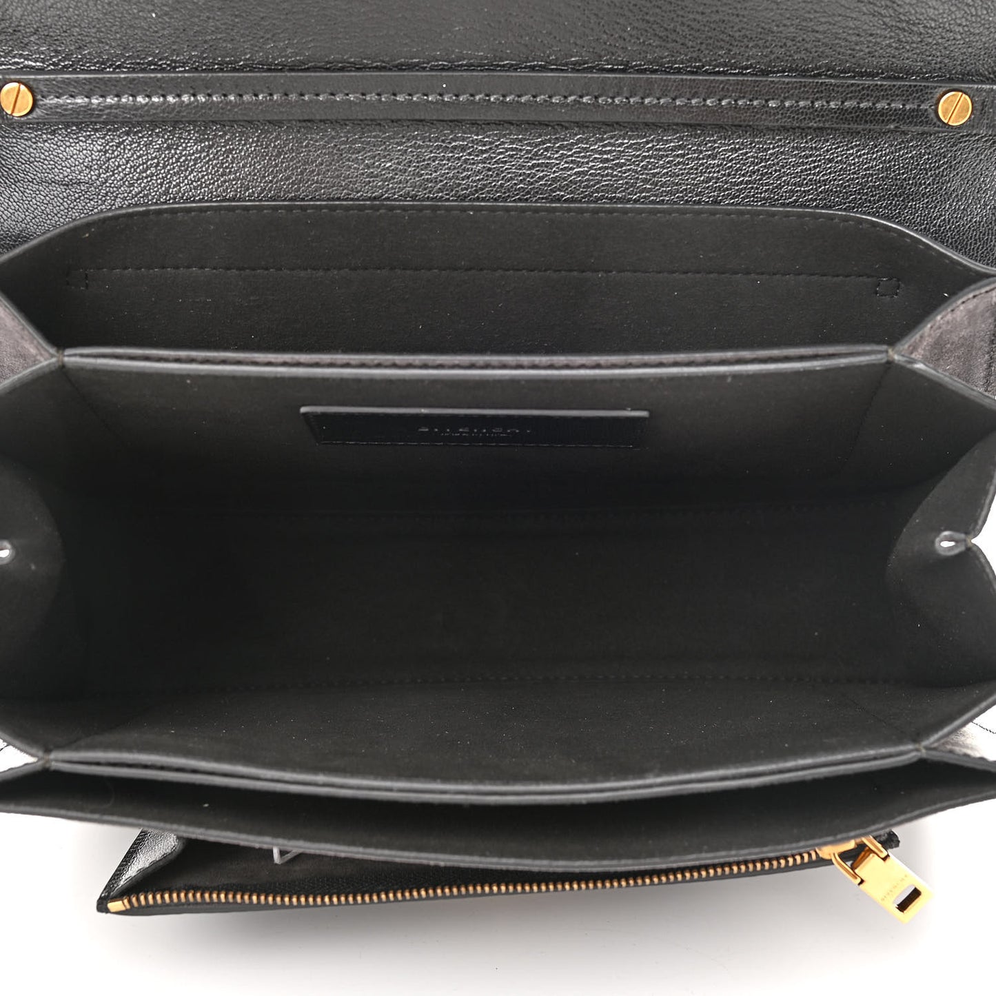 Goatskin Suede Medium GV3 Flap Black