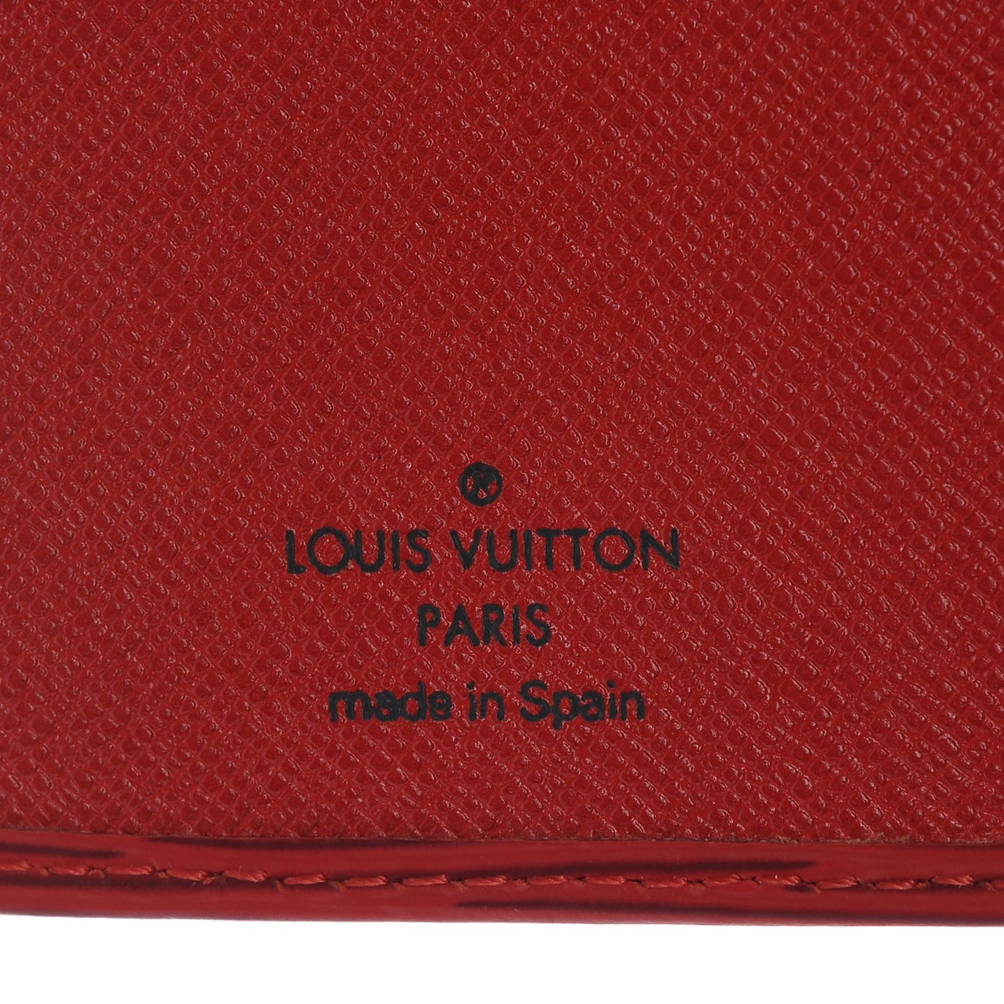 Epi Checkbook Cover Castillan Red