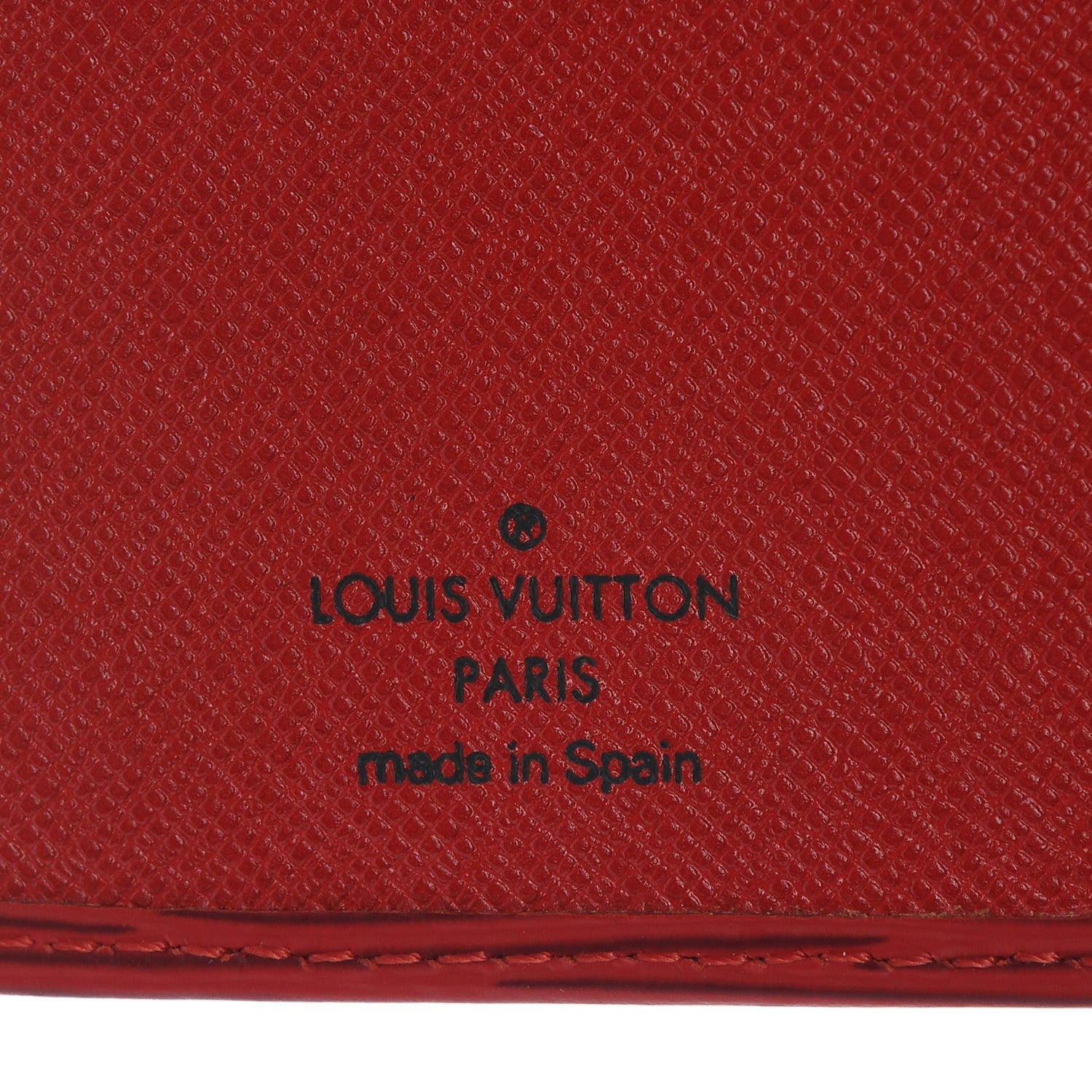Louis Vuitton Epi Checkbook Cover Castillan Red 6 of 6
