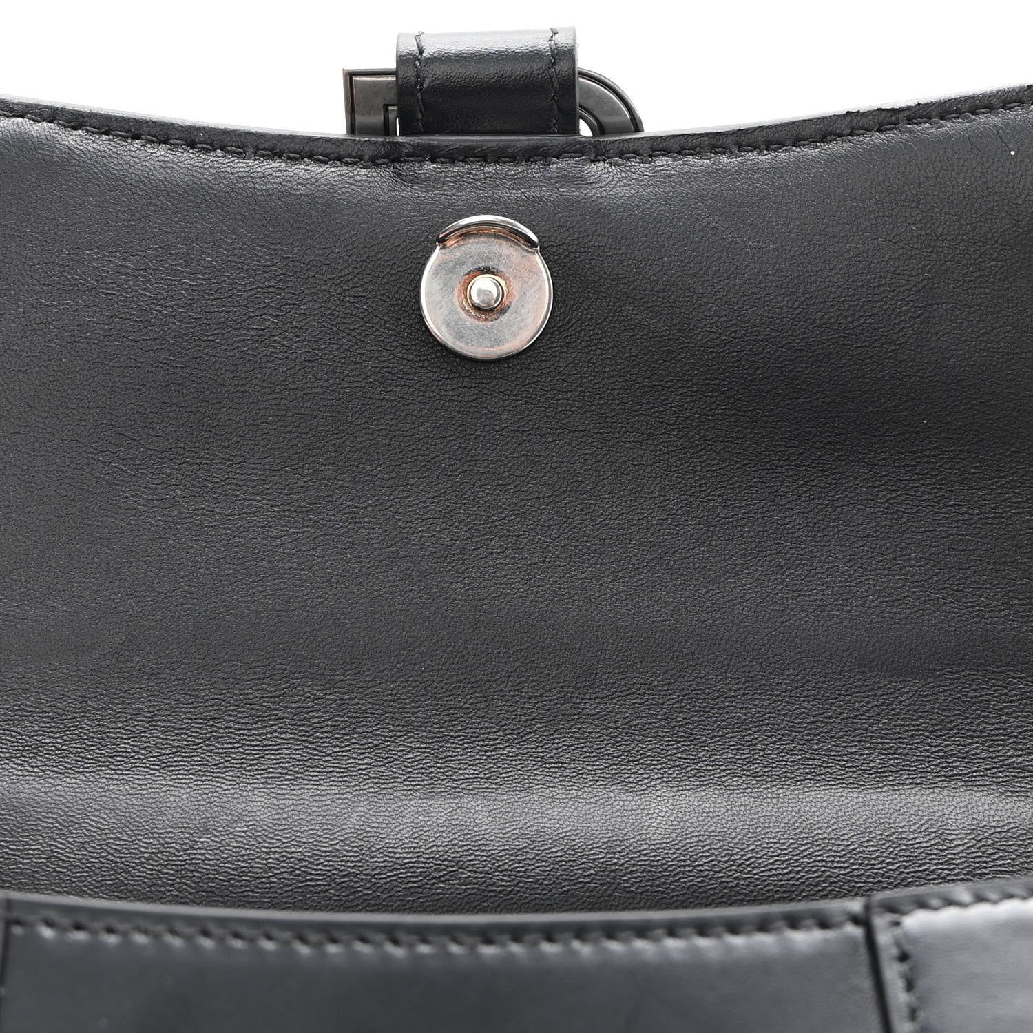 Balenciaga Shiny Box Calfskin Hourglass Top Handle Bag XS Black 14 of 14