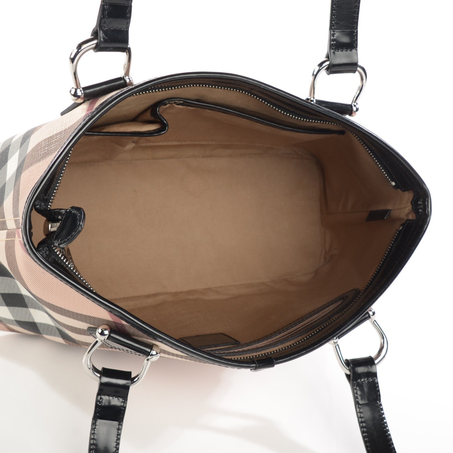 Burberry Nova Check Medium Tote Black 8 of 12