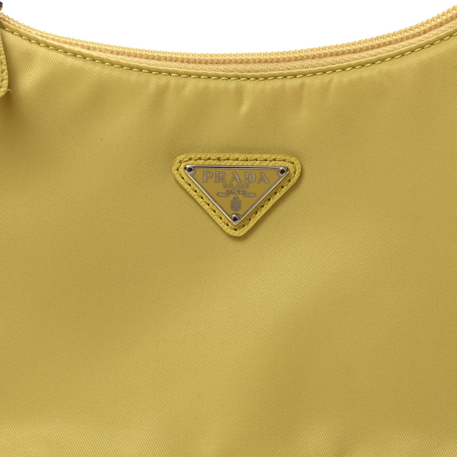 Prada Tessuto Nylon Saffiano Mini Re-Edition 2000 Bag Ananas 7 of 9
