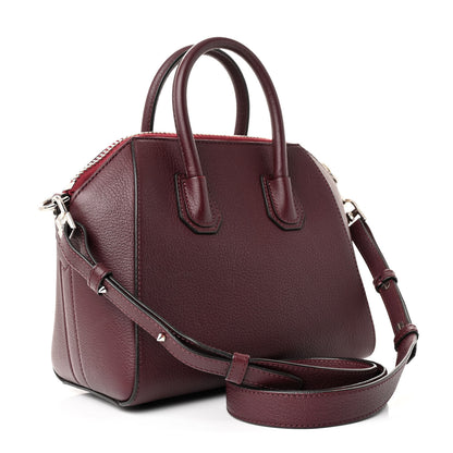Givenchy Sugar Goatskin Mini Antigona Oxblood 3 of 10