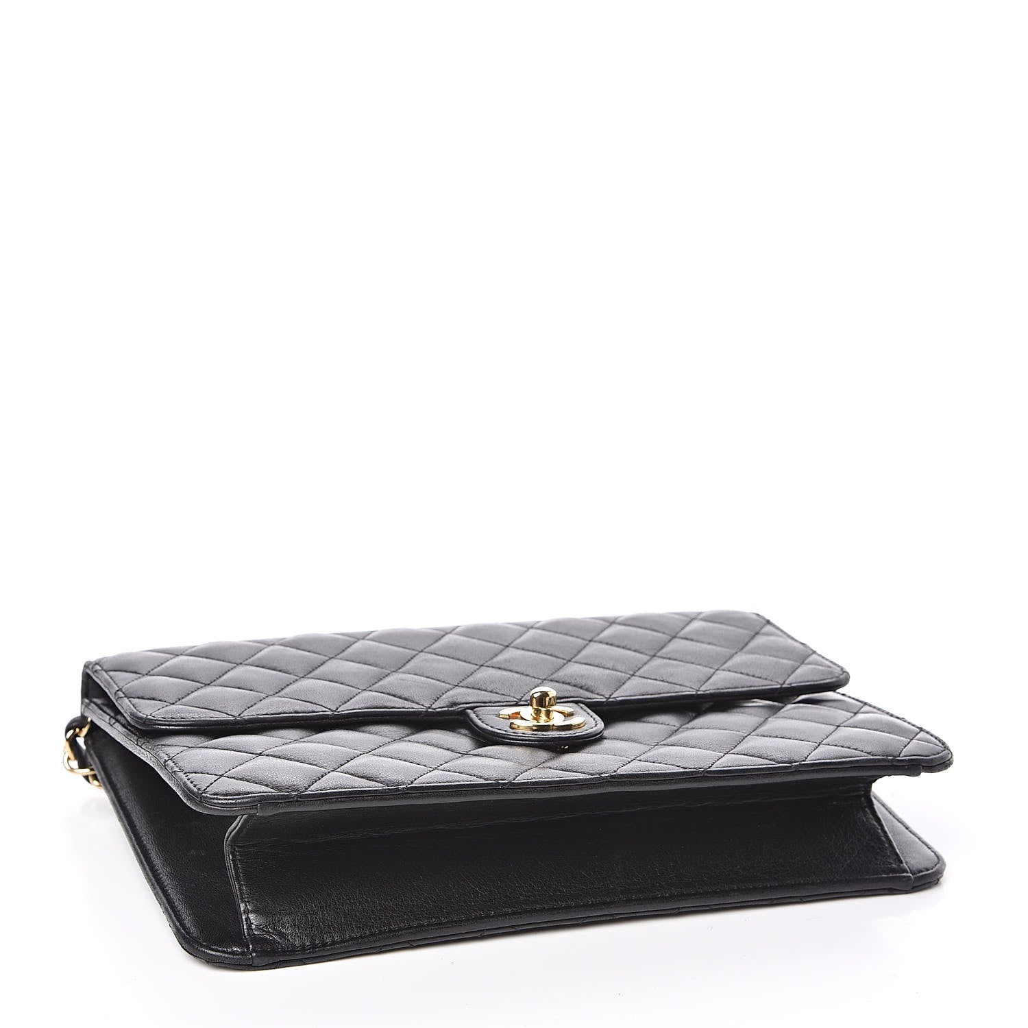 Chanel Lambskin Quilted Medium Single Flap Black 4 of 8