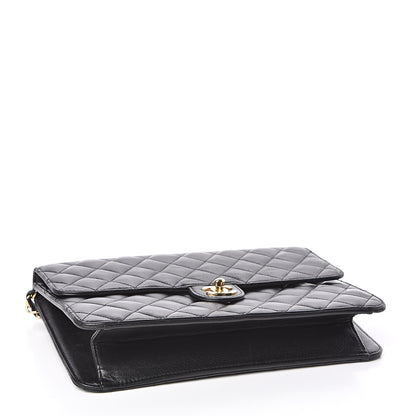 Chanel Lambskin Quilted Medium Single Flap Black 4 of 8