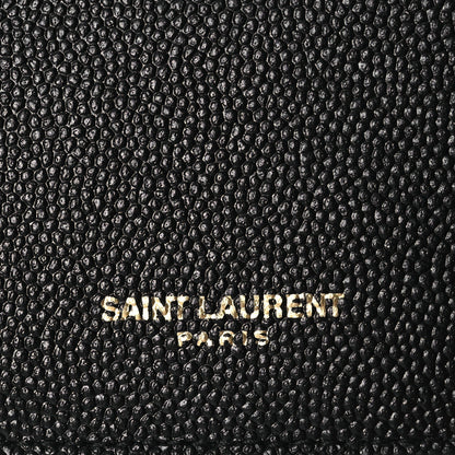 Saint Laurent Grain De Poudre Monogram Bi-Fold Wallet Black 8 of 11