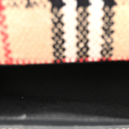 Burberry Calfskin Boucle Check Small Lola Chain Bag Archive Beige 5 of 10