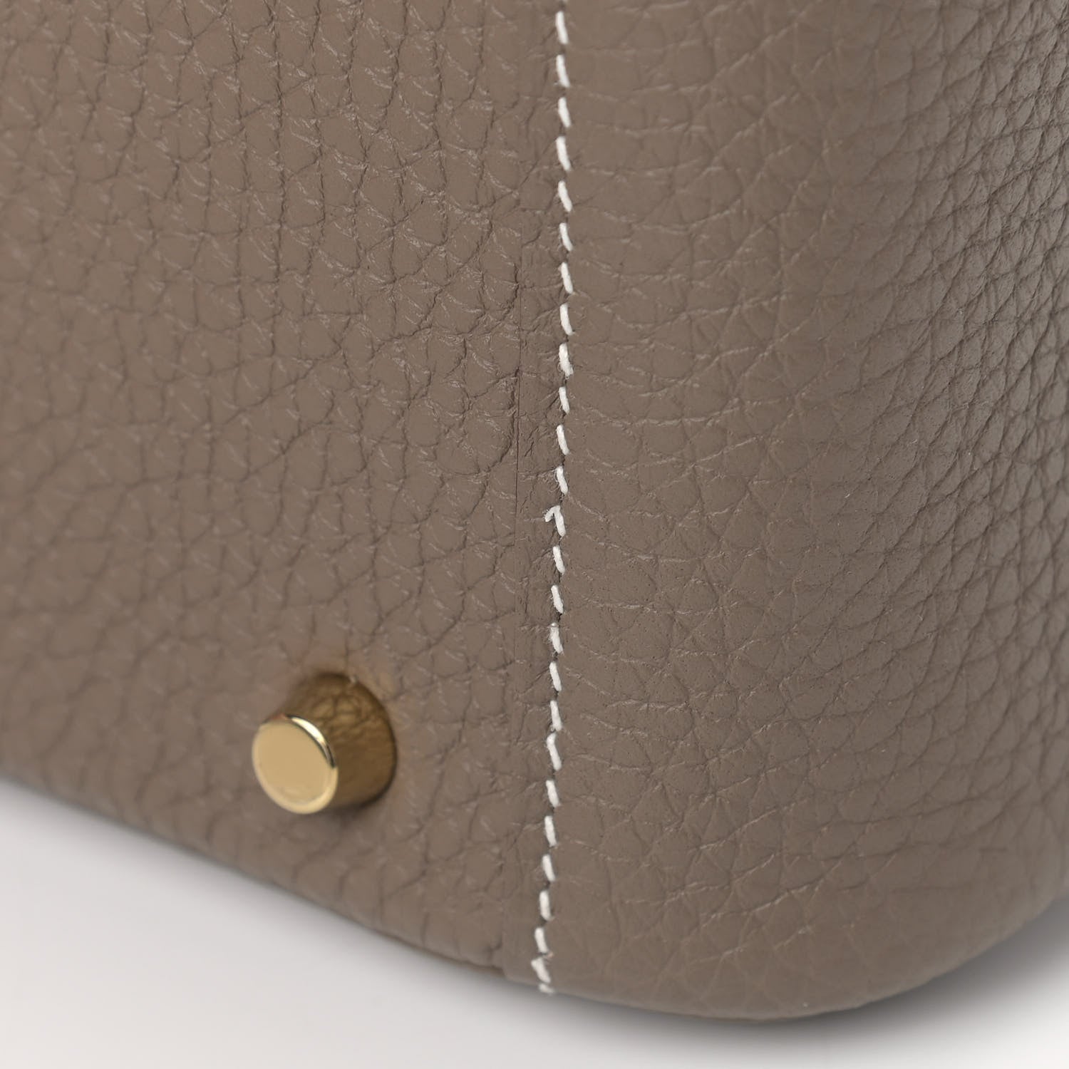 Hermes Taurillon Clemence Mini Lindy 20 Etoupe 10 of 11