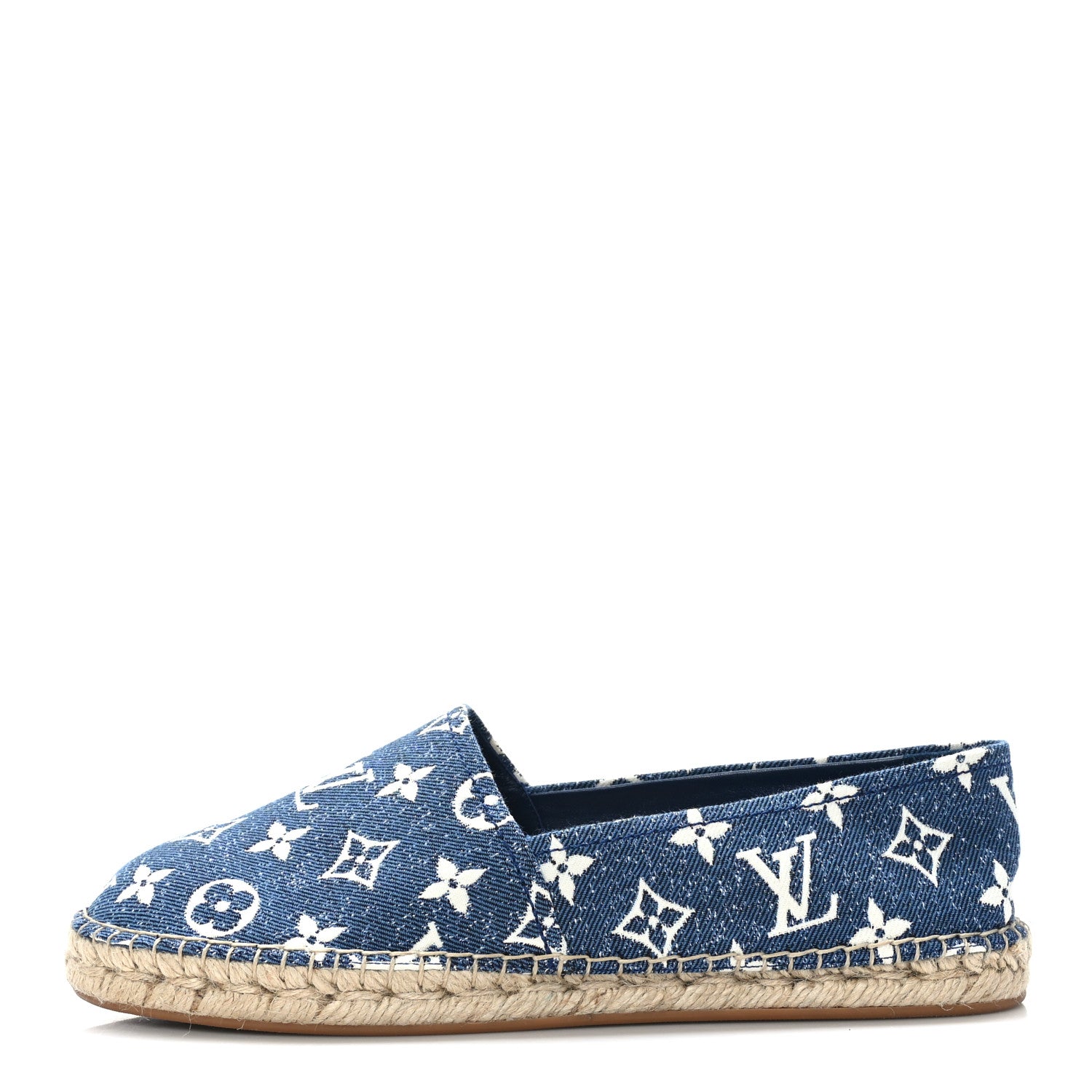 Louis Vuitton Monogram Denim Starboard Espadrille Flats 40 Blue 1 of 8