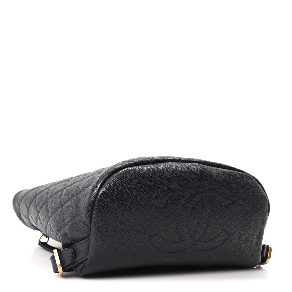 Caviar Quilted Small Filigree Backpack Navy