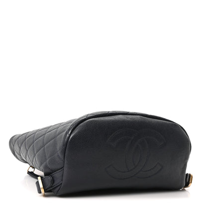 Chanel Caviar Quilted Small Filigree Backpack Navy 3 of 9