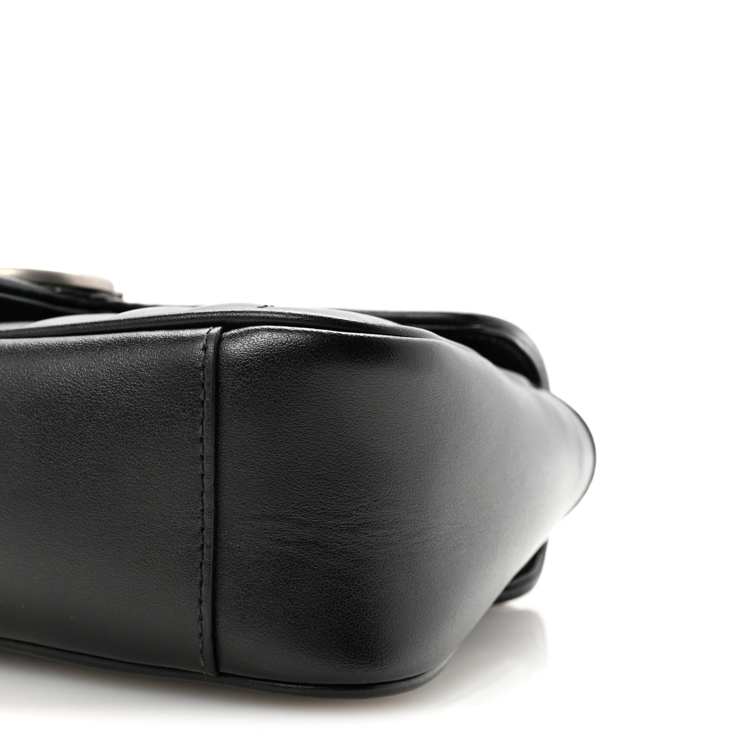 Calfskin Matelasse Aria Small GG Marmont Shoulder Bag Black
