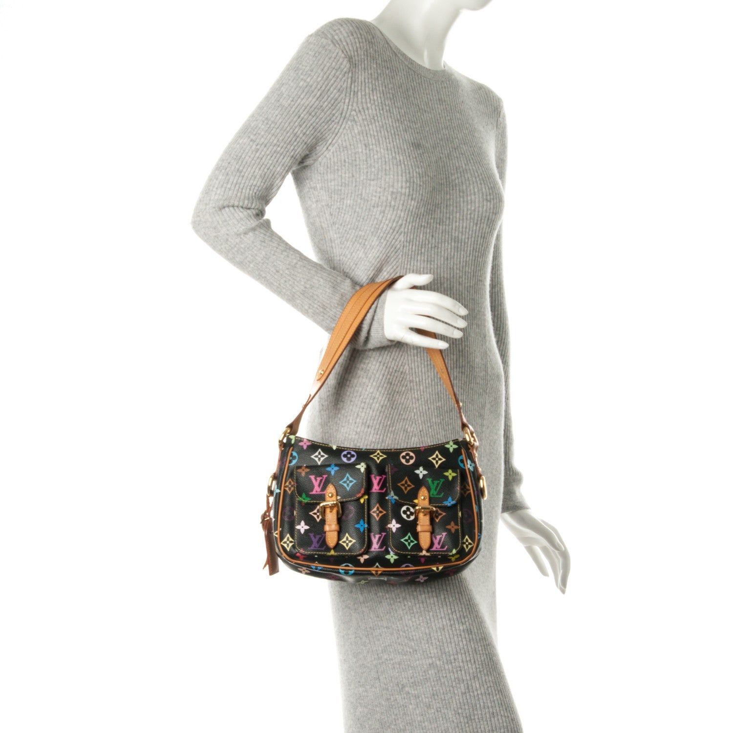 Louis Vuitton Monogram Multicolor Lodge PM Black 2 of 7